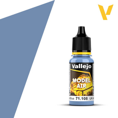 Vallejo 71108 Model Air 108 17ml UK Azure Blue Paint